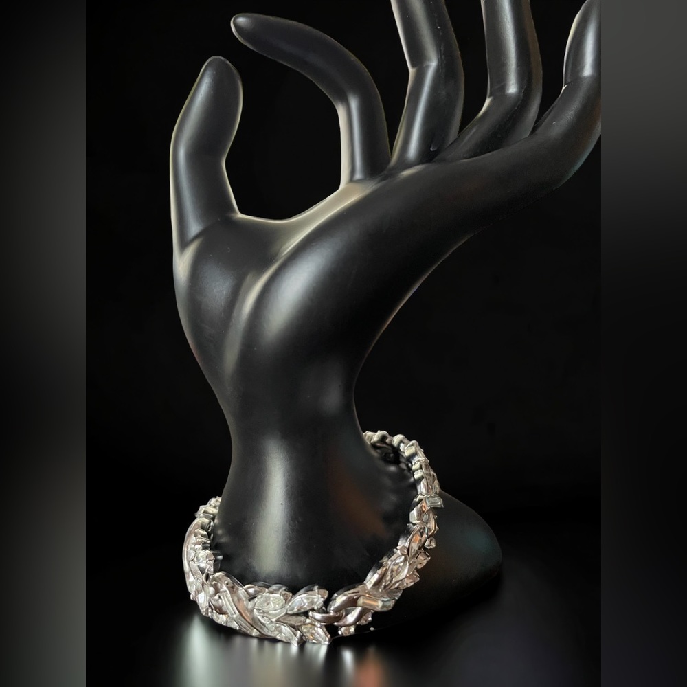 Crown Trifari Vintage Crystal Rhinestone Bracelet